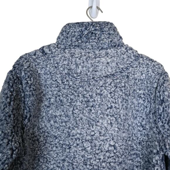 True Grit Womens L Original Frosty Tipped Pullover Jacket in Blue White - Picture 4 of 8